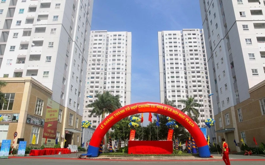 Một dự án nhà ở xã hội ở huyện Bình Chánh, TP.HCM. Ảnh: QUANG HUY Một dự án nhà ở xã hội ở huyện Bình Chánh, TP.HCM. Ảnh: QUANG HUY