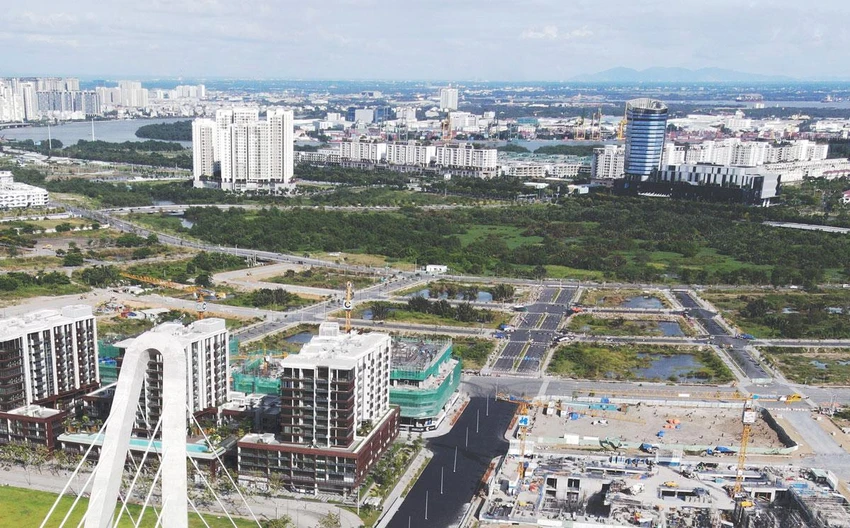 Bốn lô đất Thủ Thiêm được đưa ra đấu giá hồi tháng 12-2021. Ảnh: NGUYỆT NHI
