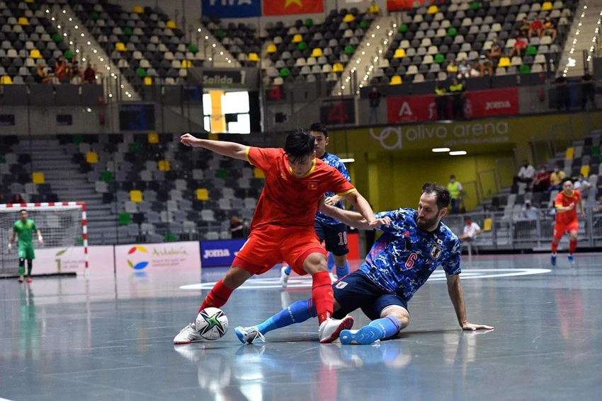 Futsal Việt Nam với mục tiêu giành 3 điểm trước Hàn Quốc. Ảnh: AFC