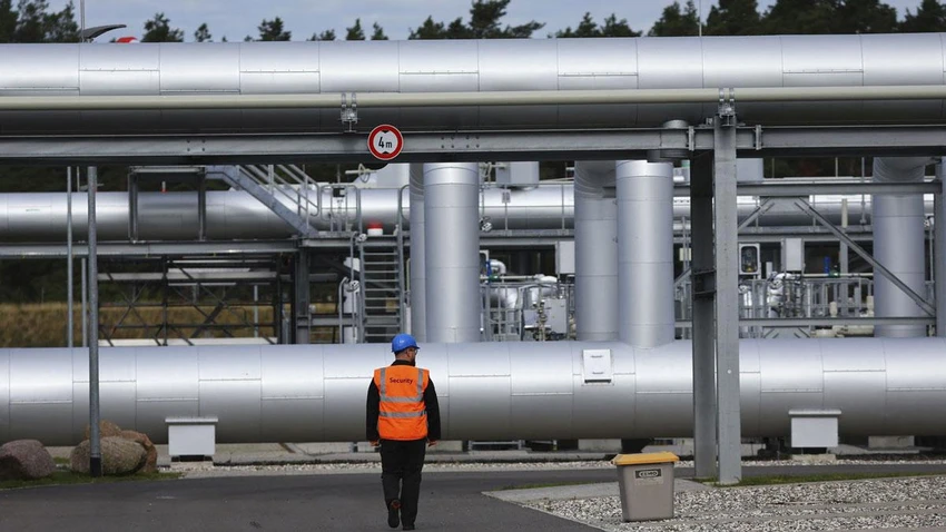 Một đoạn đường ống Nord Stream 2 ở TP Lubmin, Đức ngày 30-9. Ảnh: SKY NEWS Một đoạn đường ống Nord Stream 2 ở TP Lubmin, Đức ngày 30-9. Ảnh: SKY NEWS