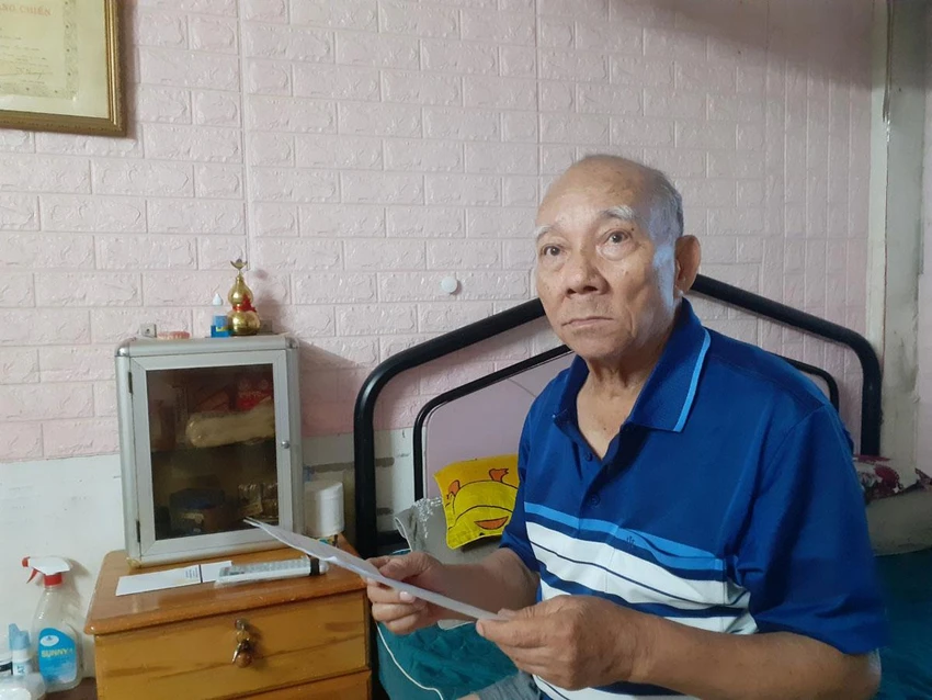 Cụ Đỗ Duy Phương mong được bồi thường công bằng. Ảnh: HT Cụ Đỗ Duy Phương mong được bồi thường công bằng. Ảnh: HT