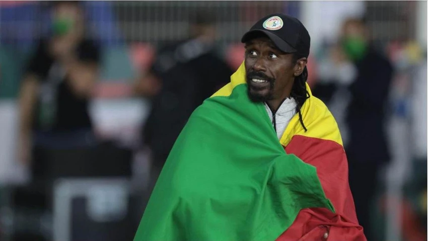 HLV người Senegal Aliou Cisse tự hào là người dẫn dắt đội tuyển quê nhà. Ảnh: AFP