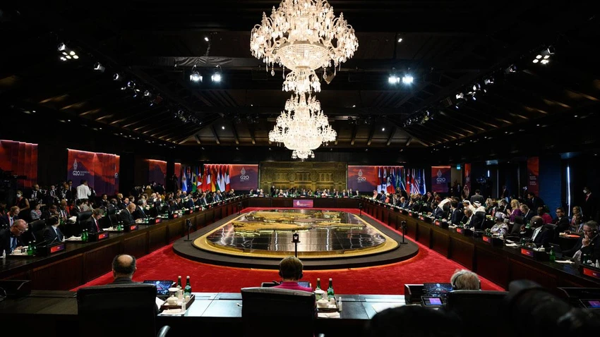 Quang cảnh phiên làm việc ngày 15-11 Hội nghị thượng đỉnh G20 ở Indonesia. Ảnh: GETTY IMAGES