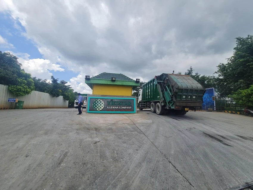 Nhà máy xử lý và tái chế rác của Công ty cổ phần Vietstar (Củ Chi, TP.HCM). Ảnh: N.CHÂU
