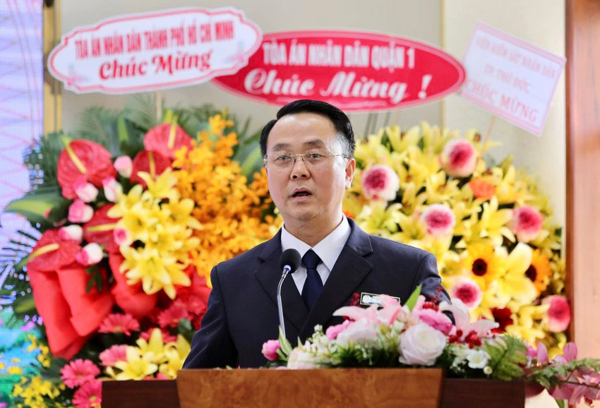 Chánh án TAND TP Thủ Đức Nguyễn Thành Vinh. Ảnh: HOÀNG GIANG Chánh án TAND TP Thủ Đức Nguyễn Thành Vinh. Ảnh: HOÀNG GIANG