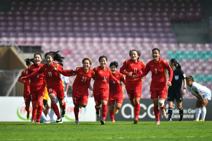 Nữ Việt Nam từ sau khi đoạt vé dự World Cup đến nay hơn sáu tháng chưa có trận đấu nào. Ảnh: CTV