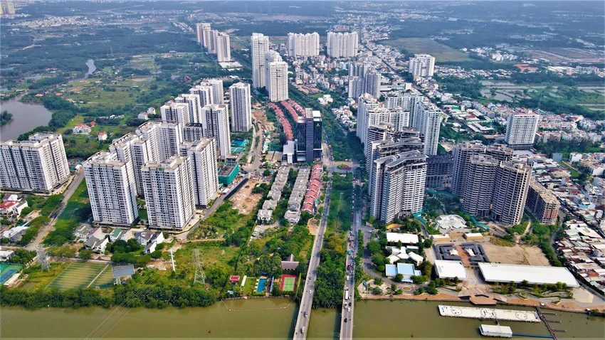 Huyện Nhà Bè có khu đô thị cảng Hiệp Phước có thể phát triển mô hình khu đô thị tiên phong. Ảnh: MT Huyện Nhà Bè có khu đô thị cảng Hiệp Phước có thể phát triển mô hình khu đô thị tiên phong. Ảnh: MT