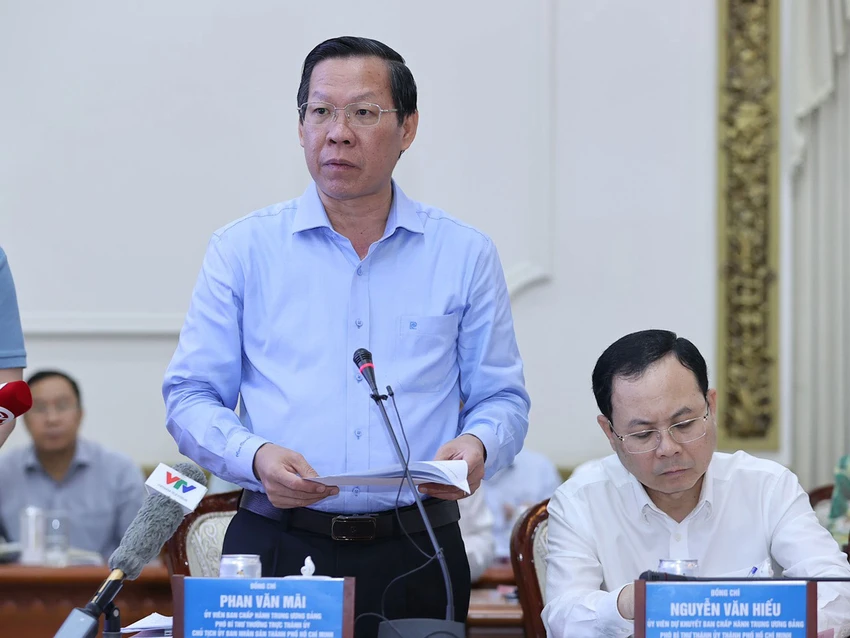 Chủ tịch UBND TP.HCM đã nêu 29 đề xuất, kiến nghị mong muốn trung ương tháo gỡ. Ảnh: Chinhphu.vn