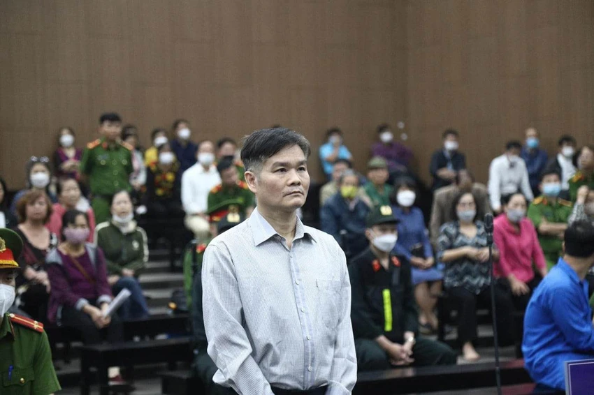 Bị cáo Phạm Thanh Hải tại tòa. Ảnh: BT Bị cáo Phạm Thanh Hải tại tòa. Ảnh: BT