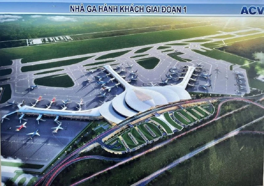 Phối cảnh sân bay Long Thành. Ảnh: ACV Phối cảnh sân bay Long Thành. Ảnh: ACV