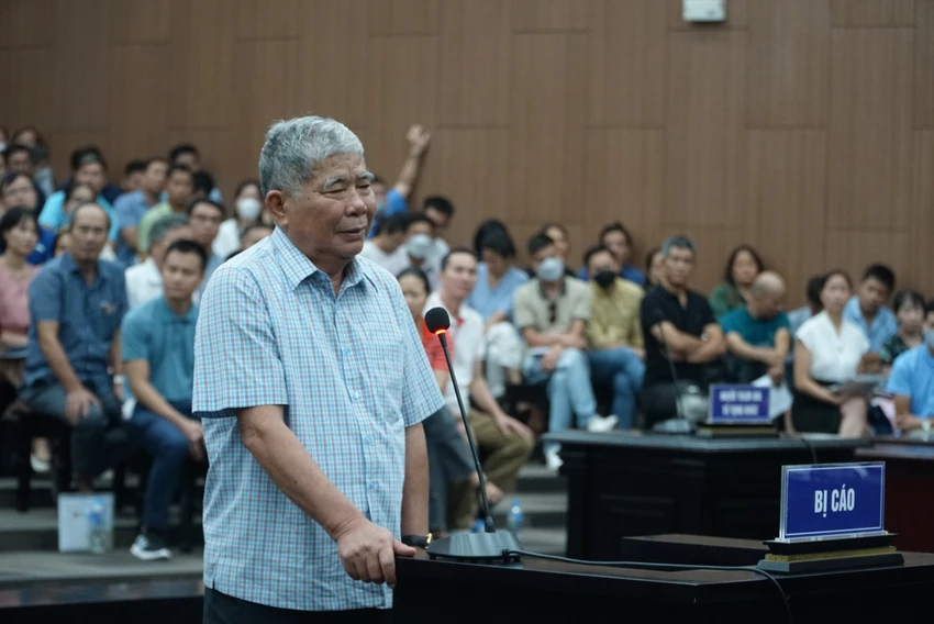 Bị cáo Lê Thanh Thản tại phiên tòa. Ảnh: PHI HÙNG