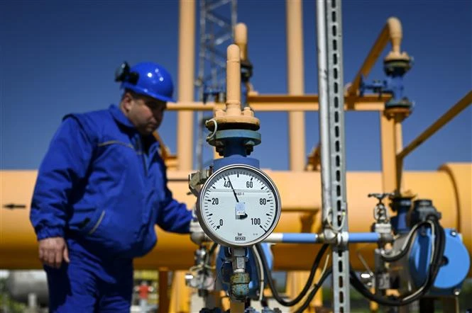 Một trạm bơm khí đốt của Công ty Bulgartransgaz (tỉnh Sofia, Bulgaria). Ảnh: AFP