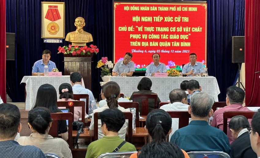 Cử tri Tân Bình: Sớm xây dựng 3 trường học đạt chuẩn