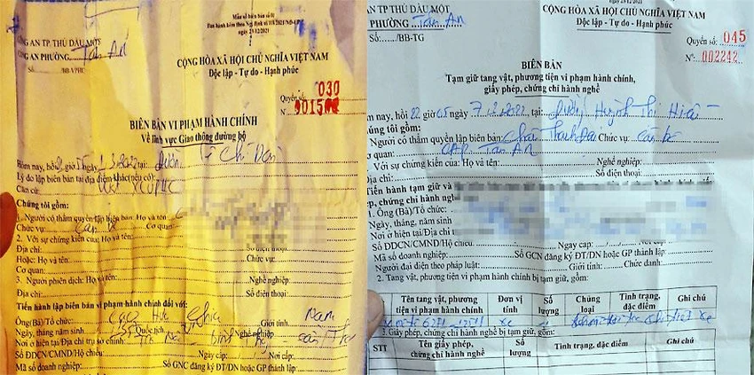 Những người vi phạm bị tổ công tác chặn xe trên đường Nguyễn Chí Thanh nhưng trong biên bản vi phạm ghi là trên đường Huỳnh Thị Hiếu và Lê Chí Dân. Ảnh trong bài: NY - NT Những người vi phạm bị tổ công tác chặn xe trên đường Nguyễn Chí Thanh nhưng trong biên bản vi phạm ghi là trên đường Huỳnh Thị Hiếu và Lê Chí Dân. Ảnh trong bài: NY - NT