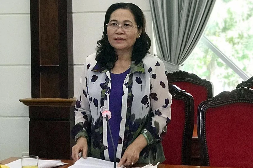 Chủ tịch HĐND TP.HCM Nguyễn Thị Lệ phát biểu tại hội thảo. Ảnh: THANH TUYỀN