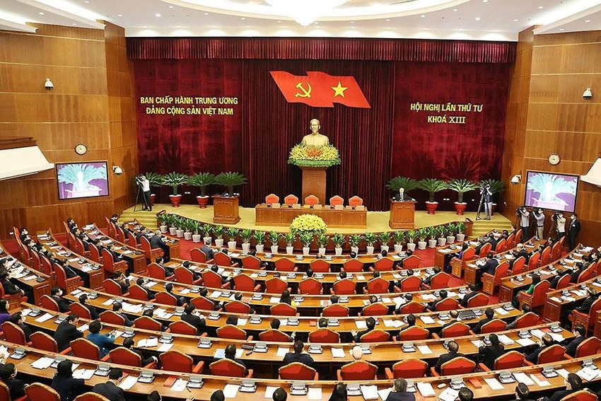 Hội nghị Trung ương 4 diễn ra hồi tháng 10-2021. Ảnh: TTXVN Hội nghị Trung ương 4 diễn ra hồi tháng 10-2021. Ảnh: TTXVN
