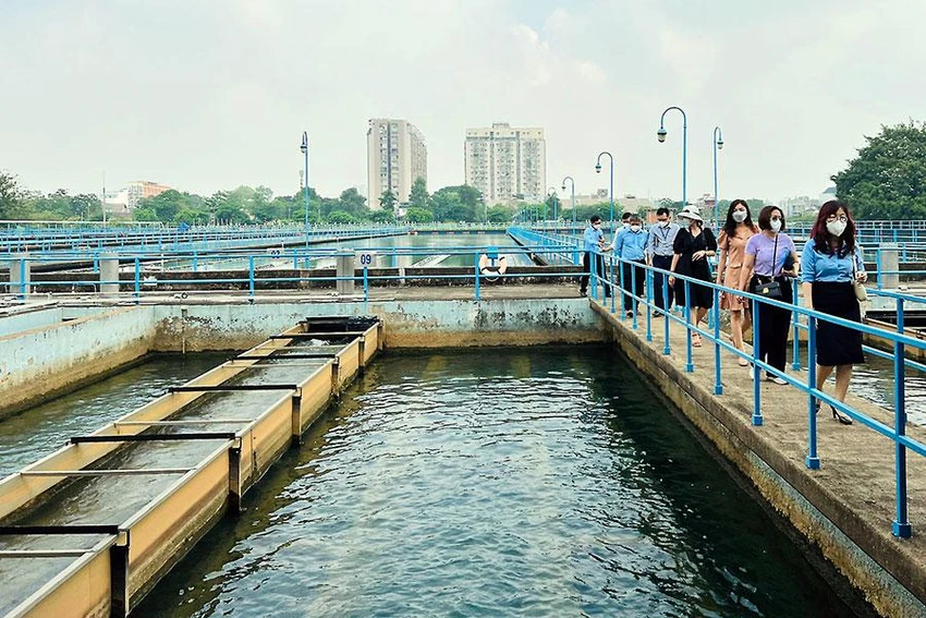 Nhà máy nước Thủ Đức là một trong hai nhà máy nước chính, đảm bảo cấp nước cho khu vực phía đông TP.HCM. Ảnh: ĐT Nhà máy nước Thủ Đức là một trong hai nhà máy nước chính, đảm bảo cấp nước cho khu vực phía đông TP.HCM. Ảnh: ĐT