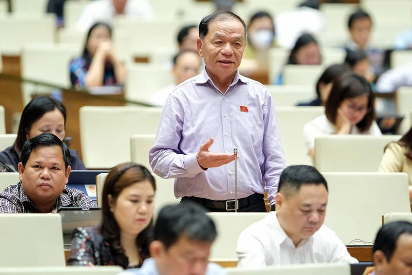 Đại biểu Lê Thanh Vân (Cà Mau) phát biểu tại buổi thảo luận. Ảnh: QH Đại biểu Lê Thanh Vân (Cà Mau) phát biểu tại buổi thảo luận. Ảnh: QH