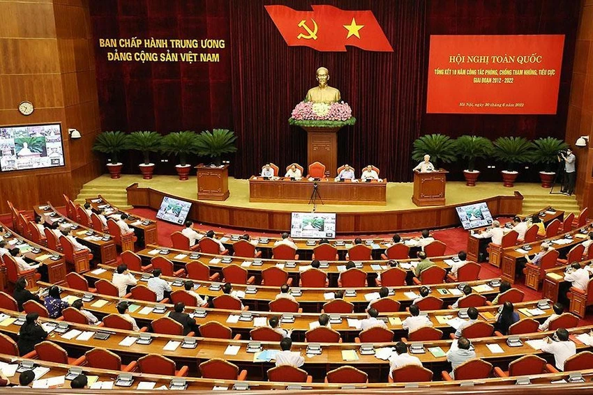 Ngày 30-6, Tổng bí thư Nguyễn Phú Trọng chủ trì Hội nghị toàn quốc tổng kết 10 năm công tác đấu tranh phòng chống tham nhũng, tiêu cực. Ảnh: TTXVN Ngày 30-6, Tổng bí thư Nguyễn Phú Trọng chủ trì Hội nghị toàn quốc tổng kết 10 năm công tác đấu tranh phòng chống tham nhũng, tiêu cực. Ảnh: TTXVN