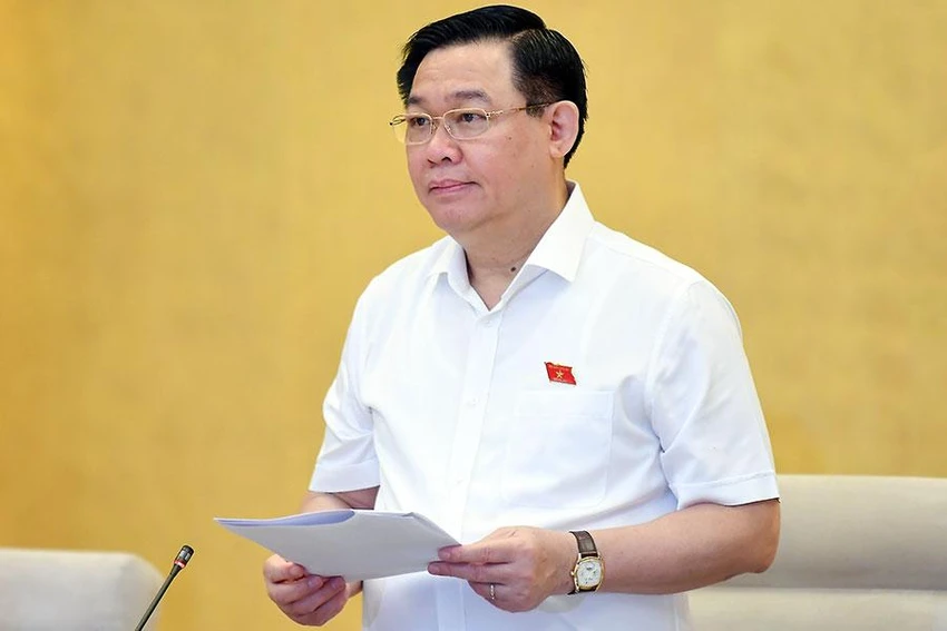 Chủ tịch Quốc hội Vương Đình Huệ đề nghị cân nhắc các quy định cần tương thích với pháp luật bảo vệ dữ liệu cá nhân. Ảnh: quochoi.vn Chủ tịch Quốc hội Vương Đình Huệ đề nghị cân nhắc các quy định cần tương thích với pháp luật bảo vệ dữ liệu cá nhân. Ảnh: quochoi.vn