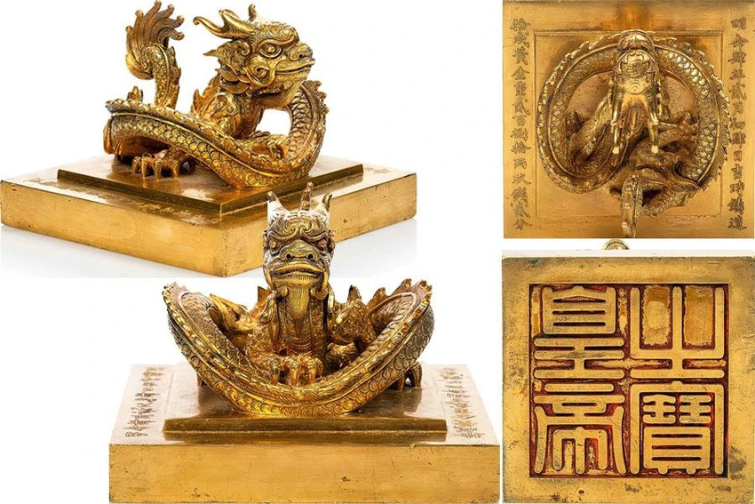 Hình ảnh chiếc ấn “Hoàng đế chi bảo” do ông Hoàng Việt Trung cung cấp. Hình ảnh chiếc ấn “Hoàng đế chi bảo” do ông Hoàng Việt Trung cung cấp.
