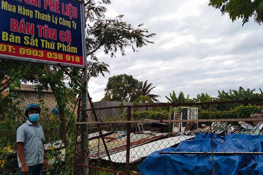 Khu đất chờ chuyển mục đích của gia đình ông Nguyễn Văn Chu ở ấp 3, xã Vĩnh Lộc B, huyện Bình Chánh. Ảnh: VIỆT HOA