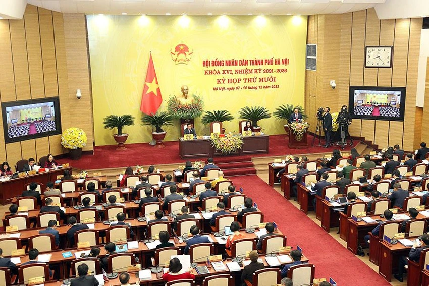 Kỳ họp thứ10 HĐND TP Hà Nội khai mạc sáng 7-12. Ảnh: TP Kỳ họp thứ10 HĐND TP Hà Nội khai mạc sáng 7-12. Ảnh: TP