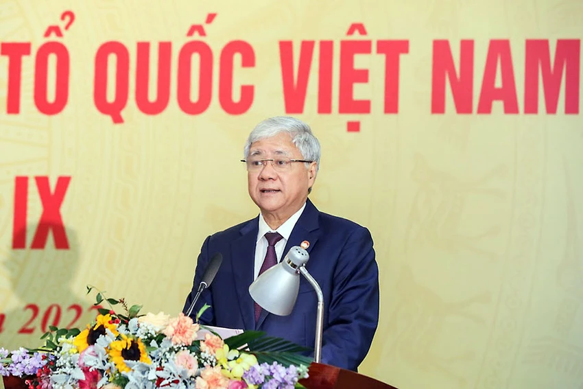 Chủ tịch Ủy ban Trung ương MTTQ Việt Nam Đỗ Văn Chiến phát biểu tại hội nghị. Ảnh: QUANG VINH Chủ tịch Ủy ban Trung ương MTTQ Việt Nam Đỗ Văn Chiến phát biểu tại hội nghị. Ảnh: QUANG VINH