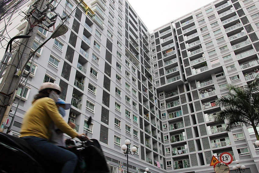 Một dự án nhà ở xã hội ở TP.HCM. Ảnh: HOÀNG GIANG