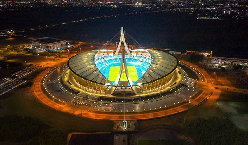 Khu liên hợp thể thao Morodok Techo hiện đại được xây mới cho SEA Games 32 Campuchia. Ảnh: KHMER TIMES Khu liên hợp thể thao Morodok Techo hiện đại được xây mới cho SEA Games 32 Campuchia. Ảnh: KHMER TIMES