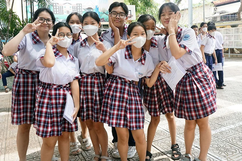 Thí sinh tham dự kỳ thi tuyển sinh vào lớp 10 tại TP.HCM. Ảnh: NGUYỄN QUYÊN Thí sinh tham dự kỳ thi tuyển sinh vào lớp 10 tại TP.HCM. Ảnh: NGUYỄN QUYÊN