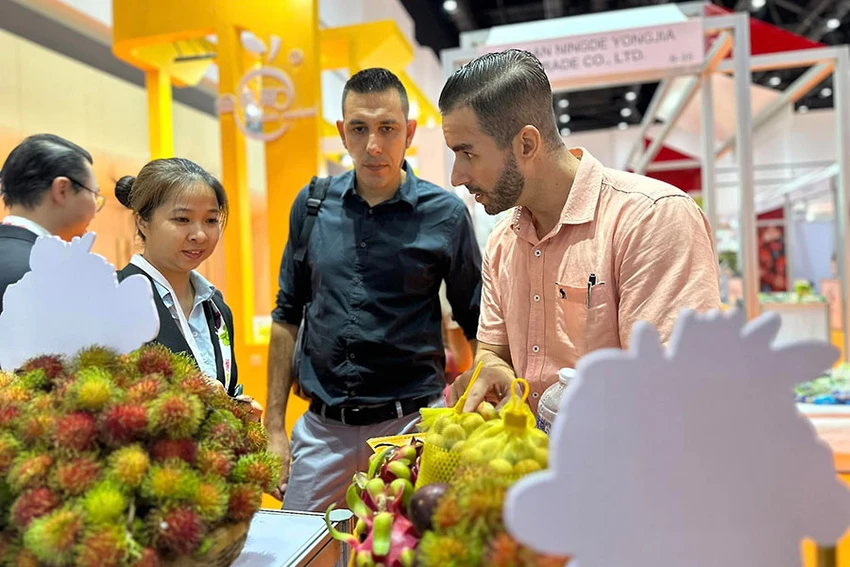 Nhiều sản phẩm trái cây Việt Nam đã và đang chinh phục được những thị trường khó tính. Ảnh: Q.HUY Nhiều sản phẩm trái cây Việt Nam đã và đang chinh phục được những thị trường khó tính. Ảnh: Q.HUY