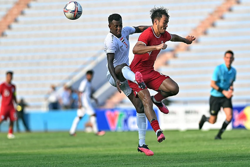 U-23 Yemen có thể hình và sức mạnh tốt nhưng thực thi đấu pháp còn hạn chế. Ảnh: HẢI THỊNH