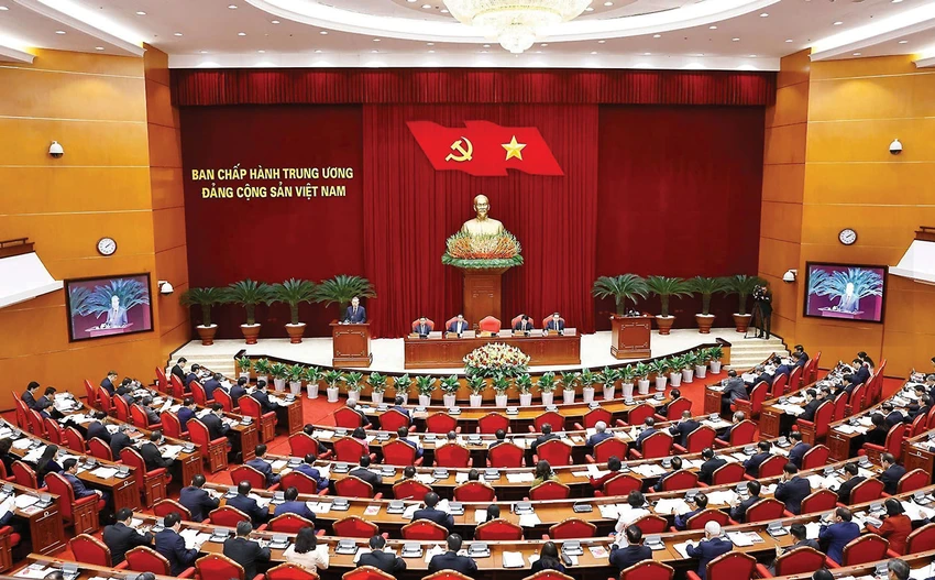 Tổng Bí thư Tô Lâm phát biểu tại Hội nghị Ban Chấp hành Trung ương Đảng khóa XIII vào chiều 23-1. Ảnh: TTXVN