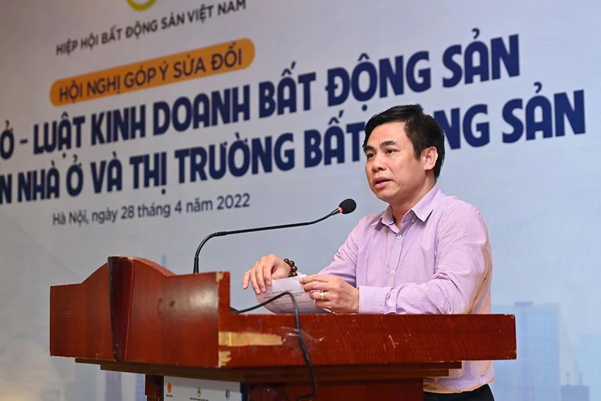Ông Nguyễn Mạnh Khởi, Phó Cục trưởng Cục quản lý nhà và thị trường Bất động sản, Bộ Xây dựng. Ảnh: TRỌNG PHÚ