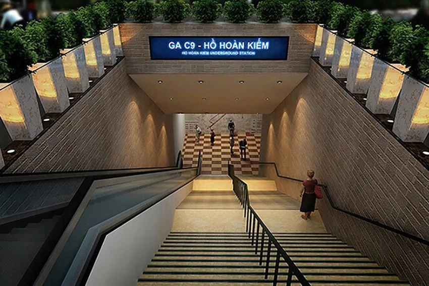 Mô hình ga ngầm C9 của tuyến Metro số 2 đoạn Nam Thăng Long - Trần Hưng Đạo. Mô hình ga ngầm C9 của tuyến Metro số 2 đoạn Nam Thăng Long - Trần Hưng Đạo.