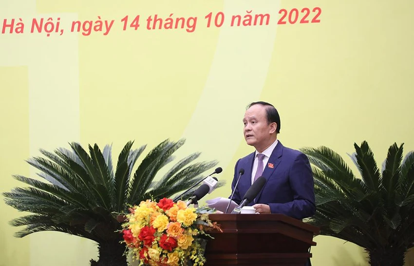 Chủ tịch HĐND TP Hà Nội Nguyễn Ngọc Tuấn. Ảnh; HNM