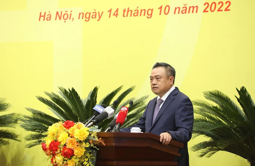 Chủ tịch UBND TP Hà Nội Trần Sỹ Thanh. Ảnh: TP Chủ tịch UBND TP Hà Nội Trần Sỹ Thanh. Ảnh: TP