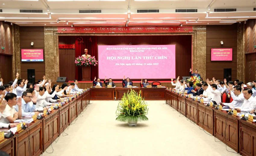 Hội nghị lần thứ 9, Ban chấp hành Đảng bộ TP Hà Nội.