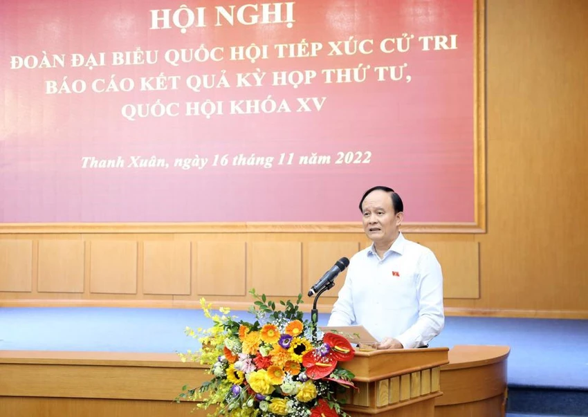 Chủ tịch HĐND TP Hà Nội Nguyễn Ngọc Tuấn. Ảnh: TP Chủ tịch HĐND TP Hà Nội Nguyễn Ngọc Tuấn. Ảnh: TP