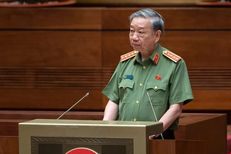 Bộ trưởng Bộ Công an Tô Lâm (Ảnh: Quốc hội) Bộ trưởng Bộ Công an Tô Lâm (Ảnh: Quốc hội)