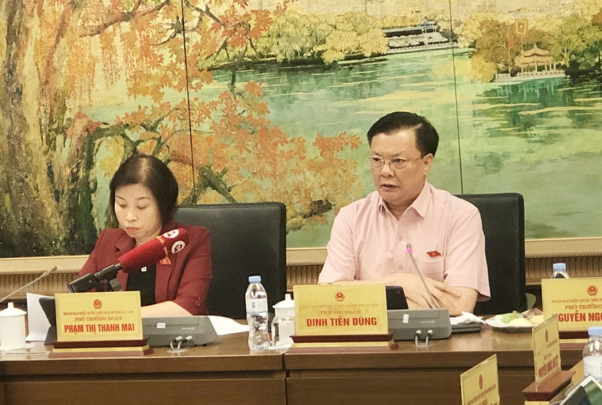 Bí thư Thành uỷ Hà Nội Đinh Tiến Dũng (Ảnh: TP) Bí thư Thành uỷ Hà Nội Đinh Tiến Dũng (Ảnh: TP)