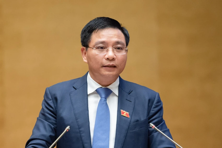 Bộ trưởng GTVT Nguyễn Văn Thắng. Ảnh: Quốc hội Bộ trưởng GTVT Nguyễn Văn Thắng. Ảnh: Quốc hội