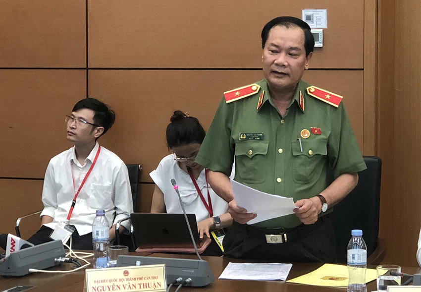 Thiếu tướng Nguyễn Văn Thuận, Giám đốc Công an thành phố Cần Thơ. Ảnh: QH Thiếu tướng Nguyễn Văn Thuận, Giám đốc Công an thành phố Cần Thơ. Ảnh: QH