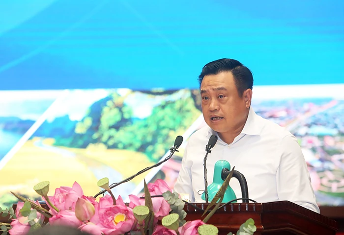 Chủ tịch UBND TP Hà Nội Trần Sỹ Thanh. Ảnh: HN Trần Sỹ Thanh