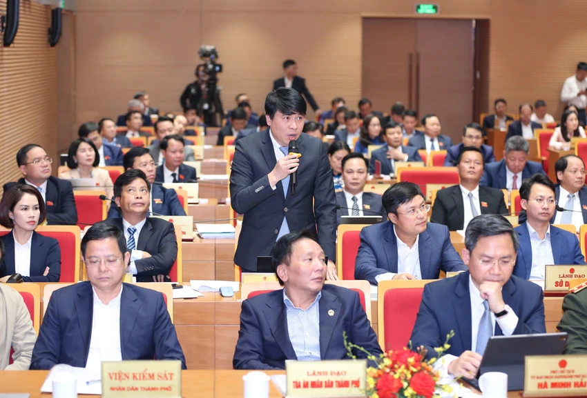 Giám đốc Ban Quản lý đường sắt đô thị Hà Nội Nguyễn Cao Minh (Ảnh: VT)