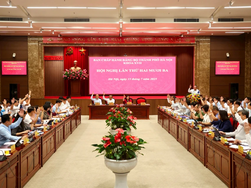 Hà Nội thống nhất phương hướng nhân sự, chuẩn bị cho Đại hội Đảng bộ TP lần thứ XVIII