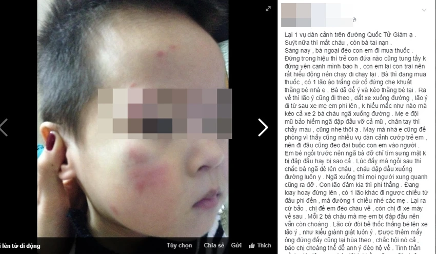 Tung tin đồn bắt cóc trẻ em có thể bị tội hình sự ảnh 1