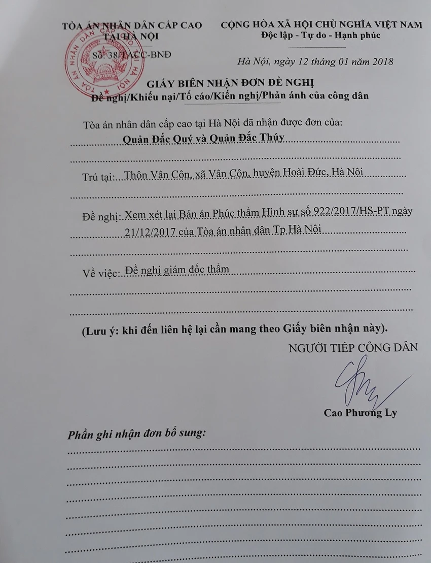 Đề nghị giám đốc thẩm vụ khởi tố 14 năm mới xét xử ảnh 1 Đề nghị giám đốc thẩm vụ khởi tố 14 năm mới xét xử ảnh 1