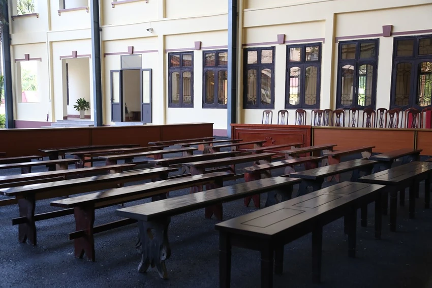 Cận cảnh sân tòa 1.000 m2 xét xử cựu tướng Phan Văn Vĩnh